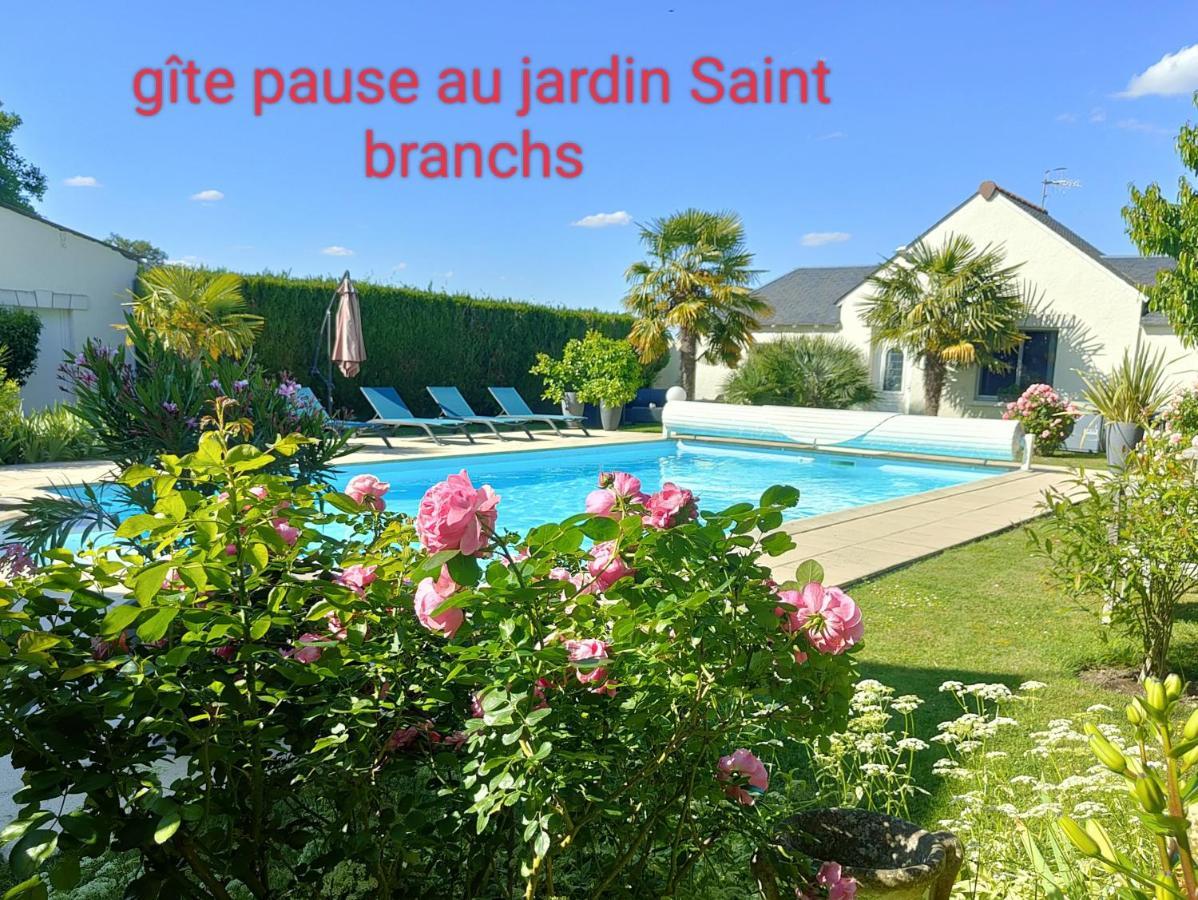 Gite Pause Au Jardin Piscine Chauffee Saint-Branchs Экстерьер фото